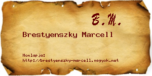Brestyenszky Marcell névjegykártya
